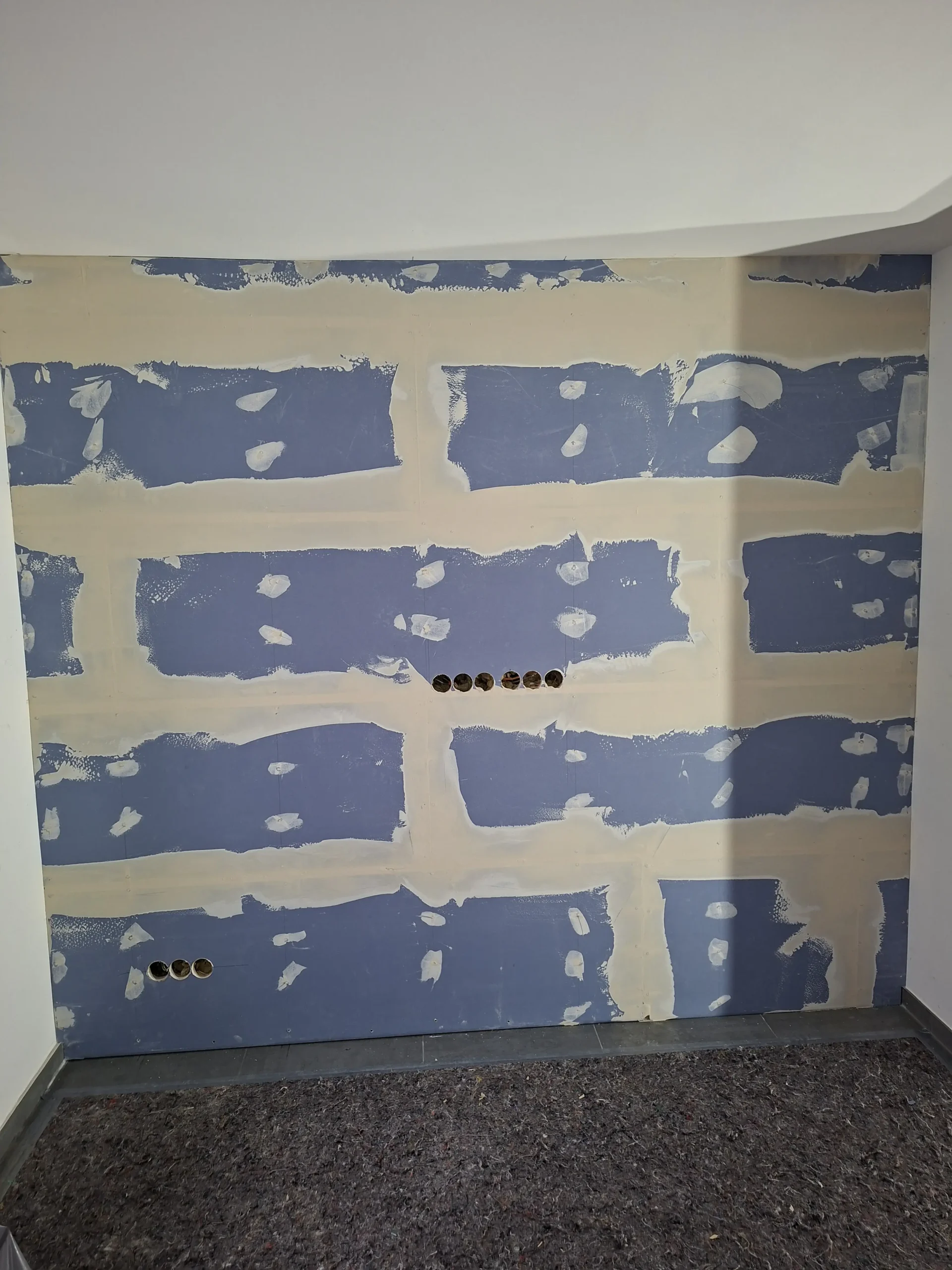 Trockenbau Schallschutzwand im Innenausbau einer Wohnung