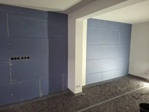 Schallschutzwand im Rahmen einer Trockenbau Renovierung